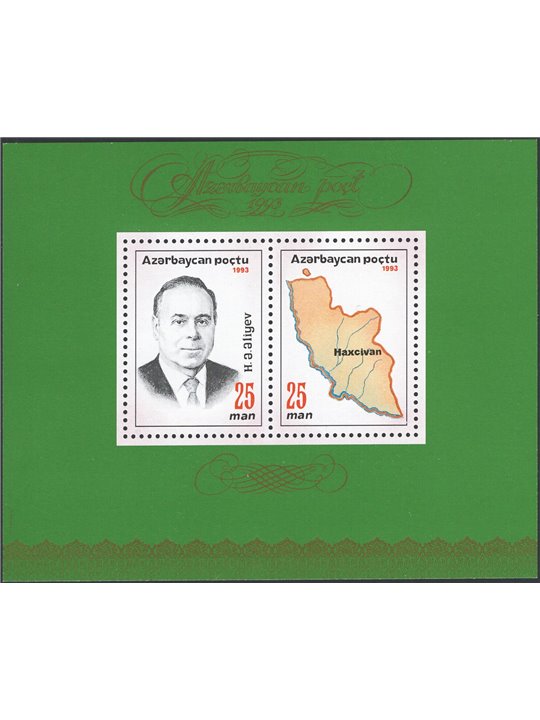 Azerbaidjan 1993 BF Presidente Aleiev n° 4 Cat. € 200 (**)