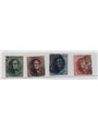 Belgium 1858/61 King Leopold I series no. 9/12 Cat. €512 (U)