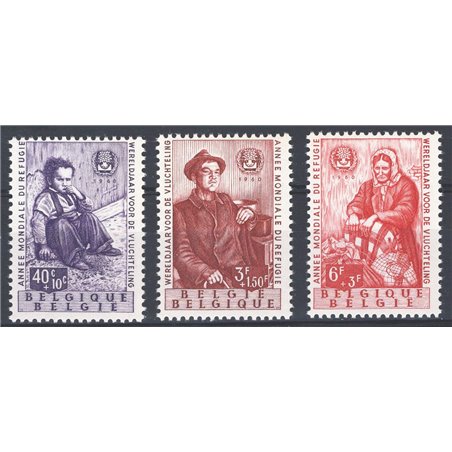 Belgium 1960 Year of the Refugee series no. 1128/30 Cat. €75 (**)