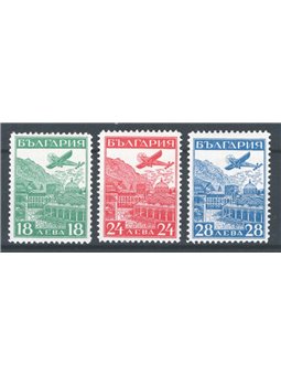 Bulgaria 1932 P.A. Strasbourg Expo series no. 12/14 Cat. € 235 (* )