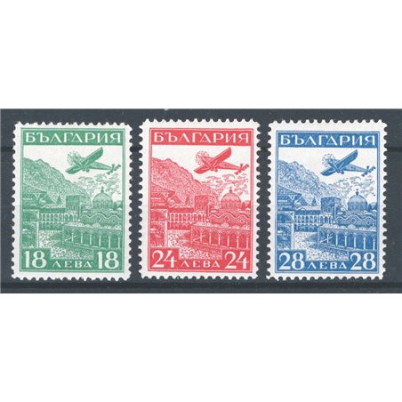 Bulgaria 1932 P.A. Expo a Strasburgo serie n° 12/14 Cat. € 235 (*)