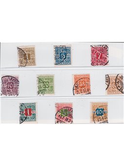 Denmark 1907 Newspapers numeral in centre series no. 1/10 Cat. €115 (U)