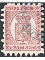 Finland 1866/70 Coat of Arms 5 p. brown lilac on grey no. 11b Cat. €400 (U)