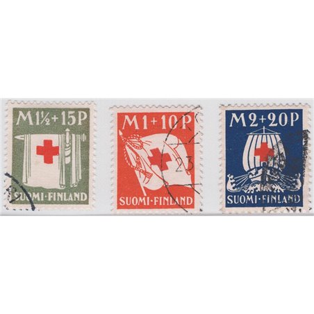 Finlandia 1930 Croce rossa serie n° 156/58 Cat. € 92 (U)