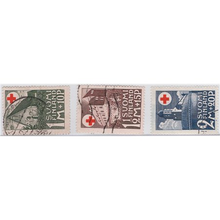 Finlandia 1930 Croce rossa serie n° 161/63 Cat. € 48 (U)