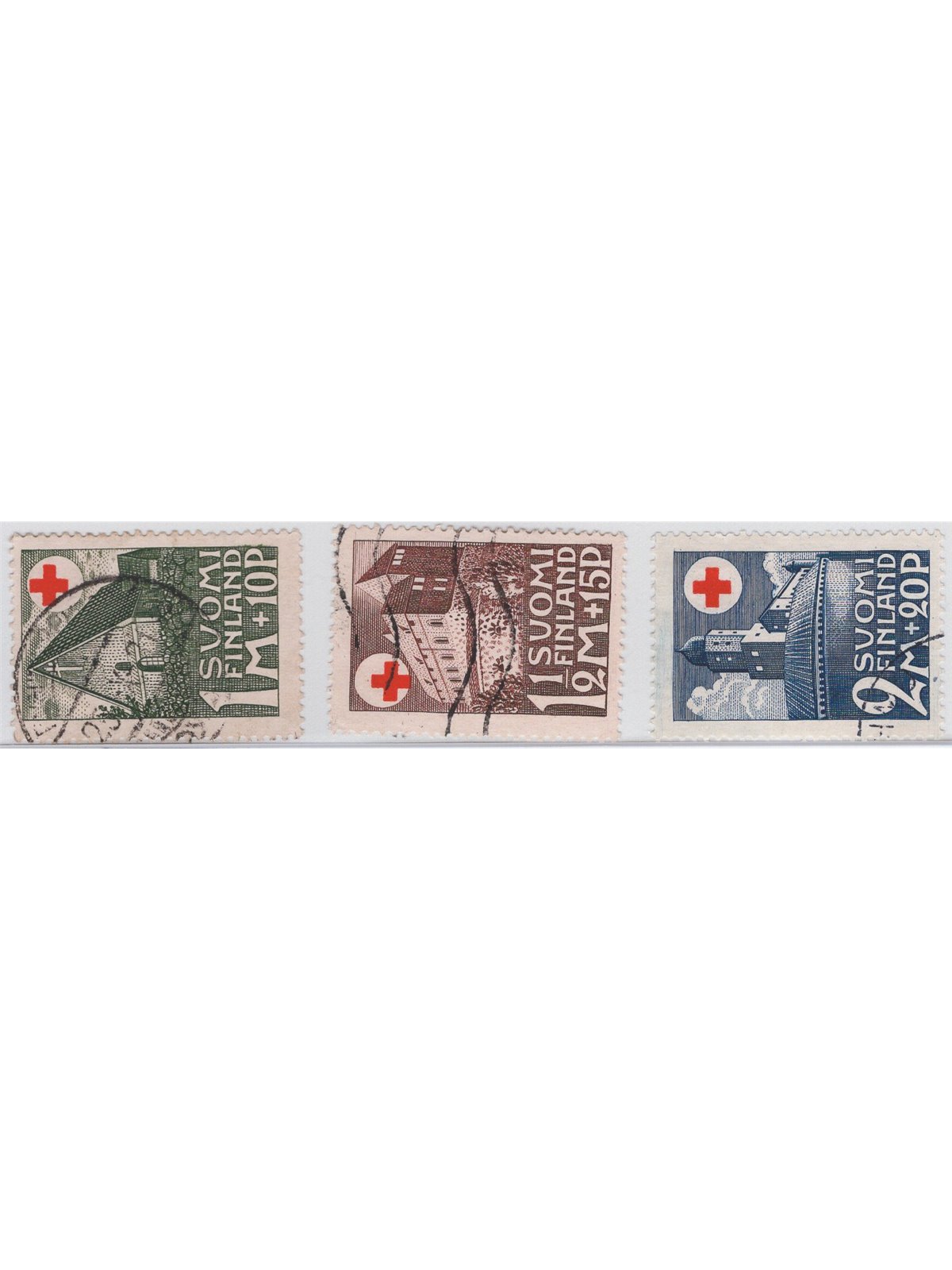 Finlandia 1930 Croce rossa serie n° 161/63 Cat. € 48 (U)