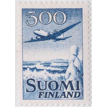 Finlandia 1958 P.A. Aereo in volo n° 4 Cat. € 50 (**)
