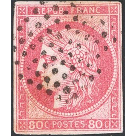 France 1870 Ceres type 80 c. pink no. 49 Cat. €320 (U)