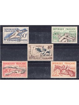 Francia 1953 Olimpiadi di Helsinki serie n° 960/65 Cat. € 90 (**)