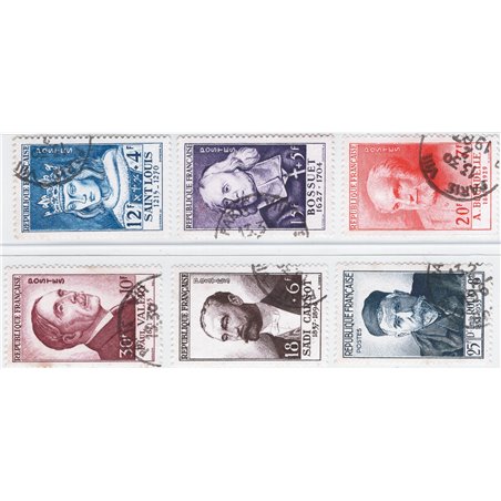 Francia 1954 Illustri serie n° 989/94 Cat. € 185 (U)
