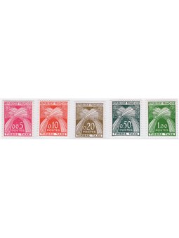 Francia 1960 Segnatasse Covoni di grano n° 90/95 Cat. € 90 (**)