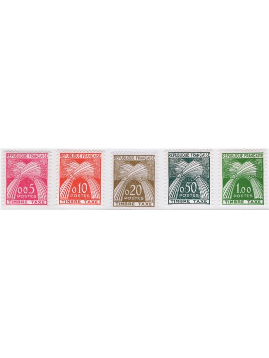 Francia 1960 Segnatasse Covoni di grano n° 90/95 Cat. € 90 (**)