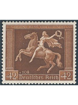 German Reich 1938 V Brown Ribbon no. 612 Cat. € 150 (**)