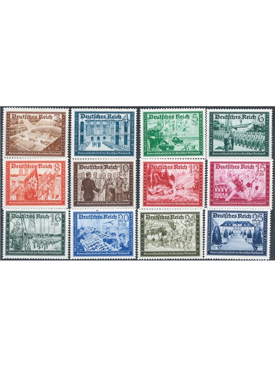 Germania Reich 1939 Portalettere tedeschi serie n° 640/51 Cat. € 90 (**)