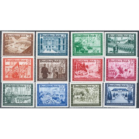 German Reich 1939 German Postmen series no. 640/51 Cat. € 90 (**)