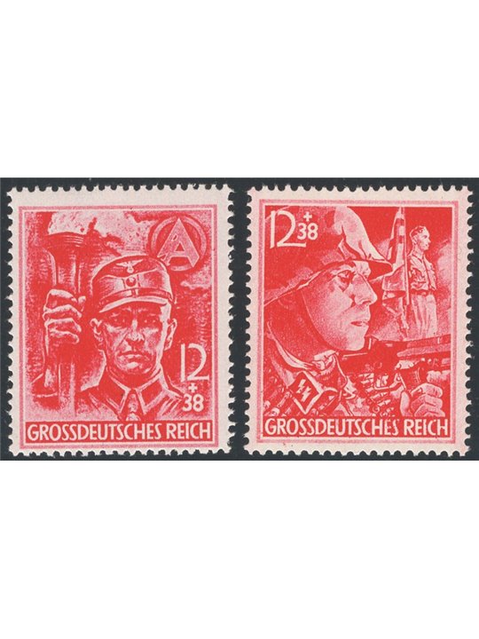 Germany (Reich) 1945 In honour of the SA and SS series no. 825/26 Cat. €95 (**)
