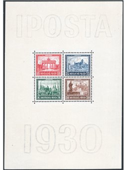 German Reich 1930 BF Berlin Philatelic Exhibition postmark no. 1. CiBaFil certificate Cat. €1,600 (** )