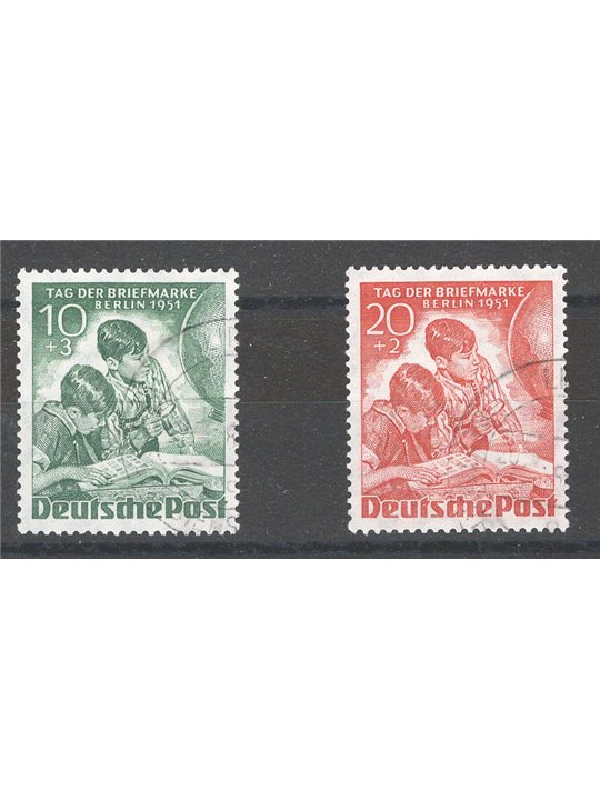 Berlin 1951 Stamp Day series no. 66/67 Cat. €80 (U)