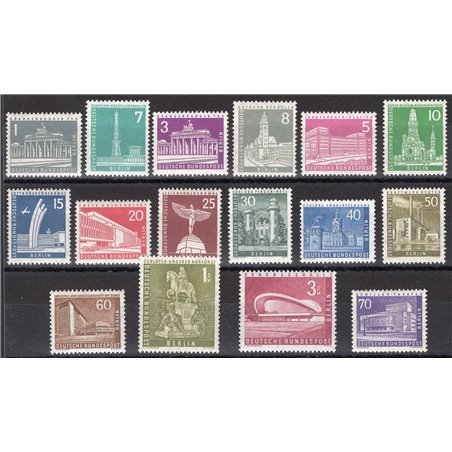 Berlin 1956/63 Monuments series no. 125/35A Cat. €65 (**)