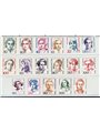 Berlin 1986/89 Definitive series: Famous German Women the various issues grouped together nos. 731/32 + 749 + 767/69 + 785/89 + 