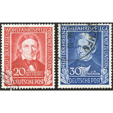 Germania 1949 Beneficenza serie n° 3/6 Cat. € 190 (U)