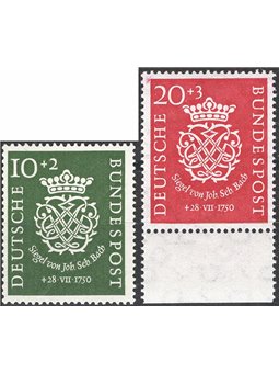 Germany 1950 Bicentenary of the Death of J.S. Bach series no. 7/8 Cat. €140 (**)