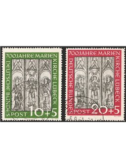 Germany 1951 Lübeck series no. 25/26 Cat. €190 (U)