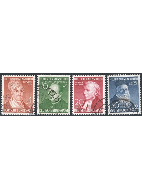 Germania 1952 Beneficenza serie n° 42/45 Cat. € 140 (U)