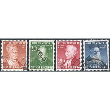 Germany 1952 Charity series nos. 42/45 Cat. €140 (U)