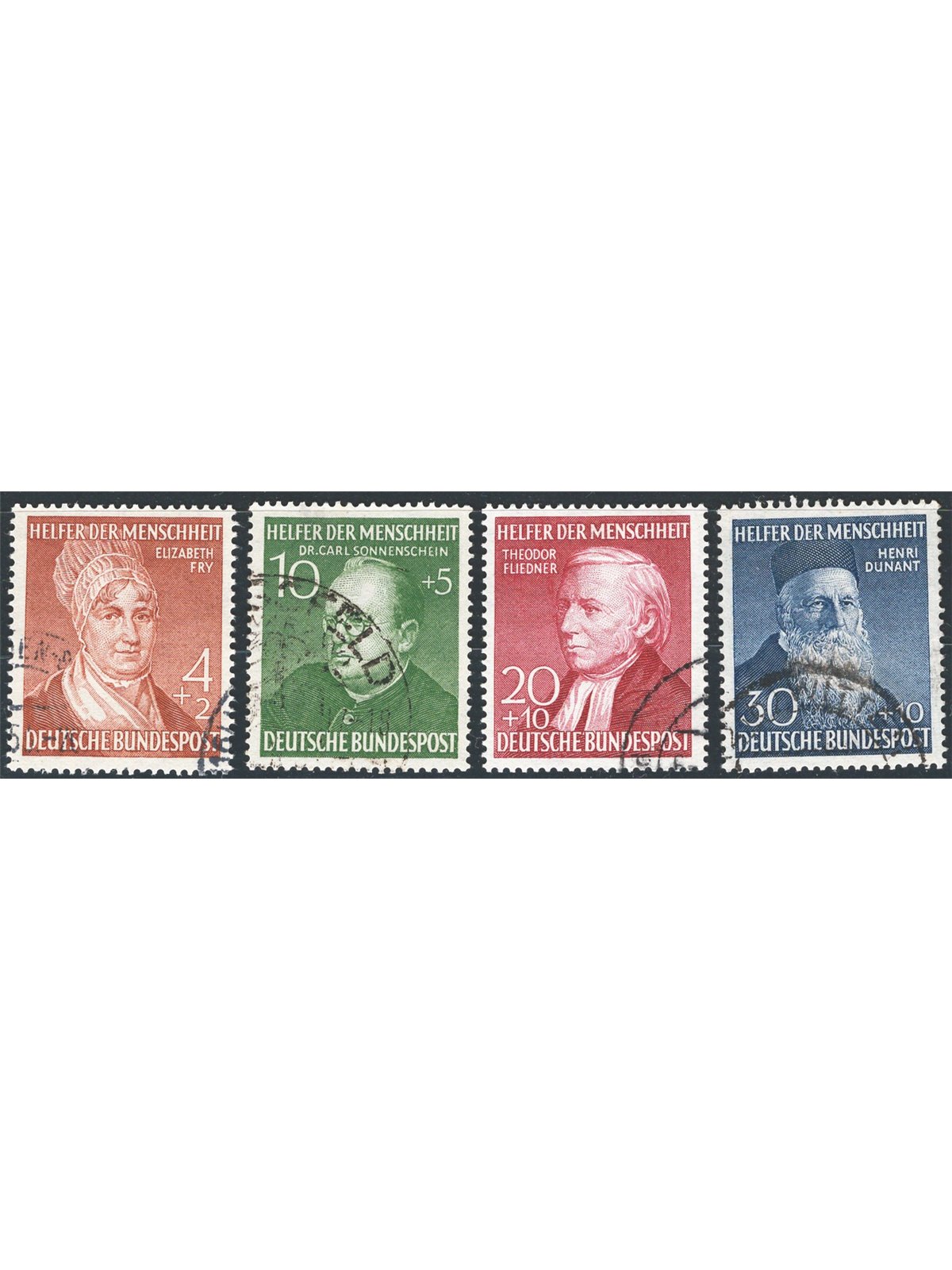 Germania 1952 Beneficenza serie n° 42/45 Cat. € 140 (U)