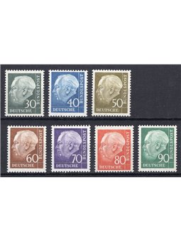 Germania 1957 Presidente Heuss n° 125a/28b Cat. € 50 (**)