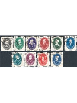 Germania 1950 Accademia delle Scienze serie n° 261/70 Cat. € 150 (U)