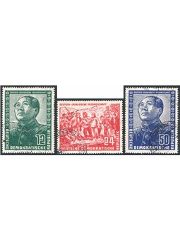Germany 1951 Friendship with China series no. 286/88 Cat. €150 (U)