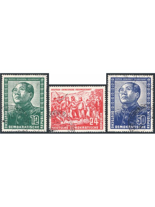 Germania 1951 Amicizia con la Cina serie n° 286/88 Cat. € 150 (U)