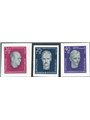 Germania 1957 Leader socialisti serie n° 606B/608B non dent Cat. € 70 (**)