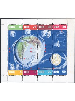 Germany 1962 Space Flights block of 8 no. 926/33 Cat. €40 (**)