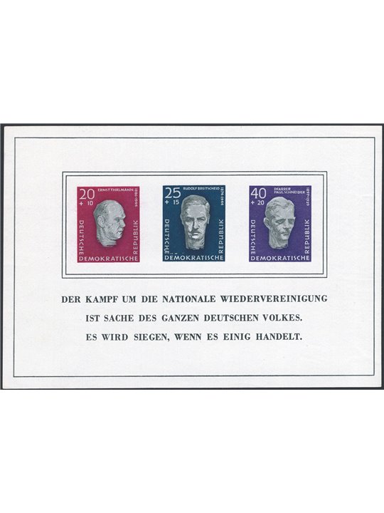 Germany 1958 BF Socialist Leaders no. 16 Cat. €60 (**)