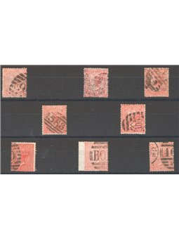 Gran Bretagna 1865 Regina Vittoria 4 p. rosso arancio la collezione delle 8 tavole note n° 32 Cat. € 535 (U)