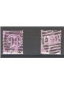 Great Britain 1869 Queen Victoria 6p violet the two plates (8–9) no. 34A Cat. €210 (U)