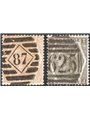 Gran Bretagna 1872/73 Regina Vittoria la serie n° 47/48 Cert. CiBaFil Cat. € 400 (U)