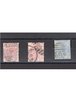 Great Britain 1875/80 Queen Victoria the series nos. 55/57 Cat. € 250 (U)