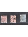 Gran Bretagna 1875/80 Regina Vittoria la serie n° 55/57 Cat. € 250 (U)
