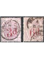 Great Britain 1883 Queen Victoria in altered colours with new overprinted values nos. 74/75. CiBaFil Cert Cat. €340 (U)