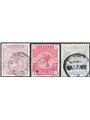 Gran Bretagna 1883/84 Regina Vittoria alti valori serie n° 86/88 Cert. CiBaFil Cat. € 900 (U)