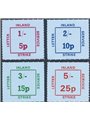 Great Britain 1971 London emergency stamps “Strike Inland Service Letter” the set of 4 denominations with dual decimal and shill