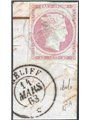 Grecia 1861/62 Testa di Mercurio 4 l. su azzurro n° 15 Cert. Apicella Cat. € 375 (U/Fr)
