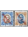Iceland 1933 First Issue North Atlantic Cruise 1 k. and 5 k. with original Reykjavik cancellations nos. 12/13. Vossen stamp. Bio