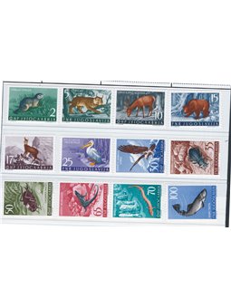 Yugoslavia 1954 Definitive Animals series no. 643/54 Cat. €175 (**)
