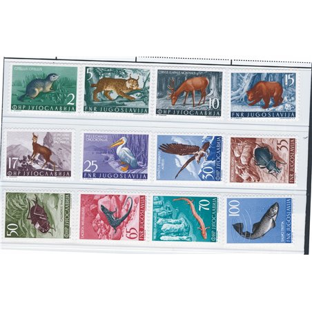 Yugoslavia 1954 Definitive Animals series no. 643/54 Cat. €175 (**)