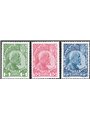 Liechtenstein 1912 Principe Giovanni II serie n° 1/3 su carta patinata Cert. CiBaFil Cat. € 880 (**)